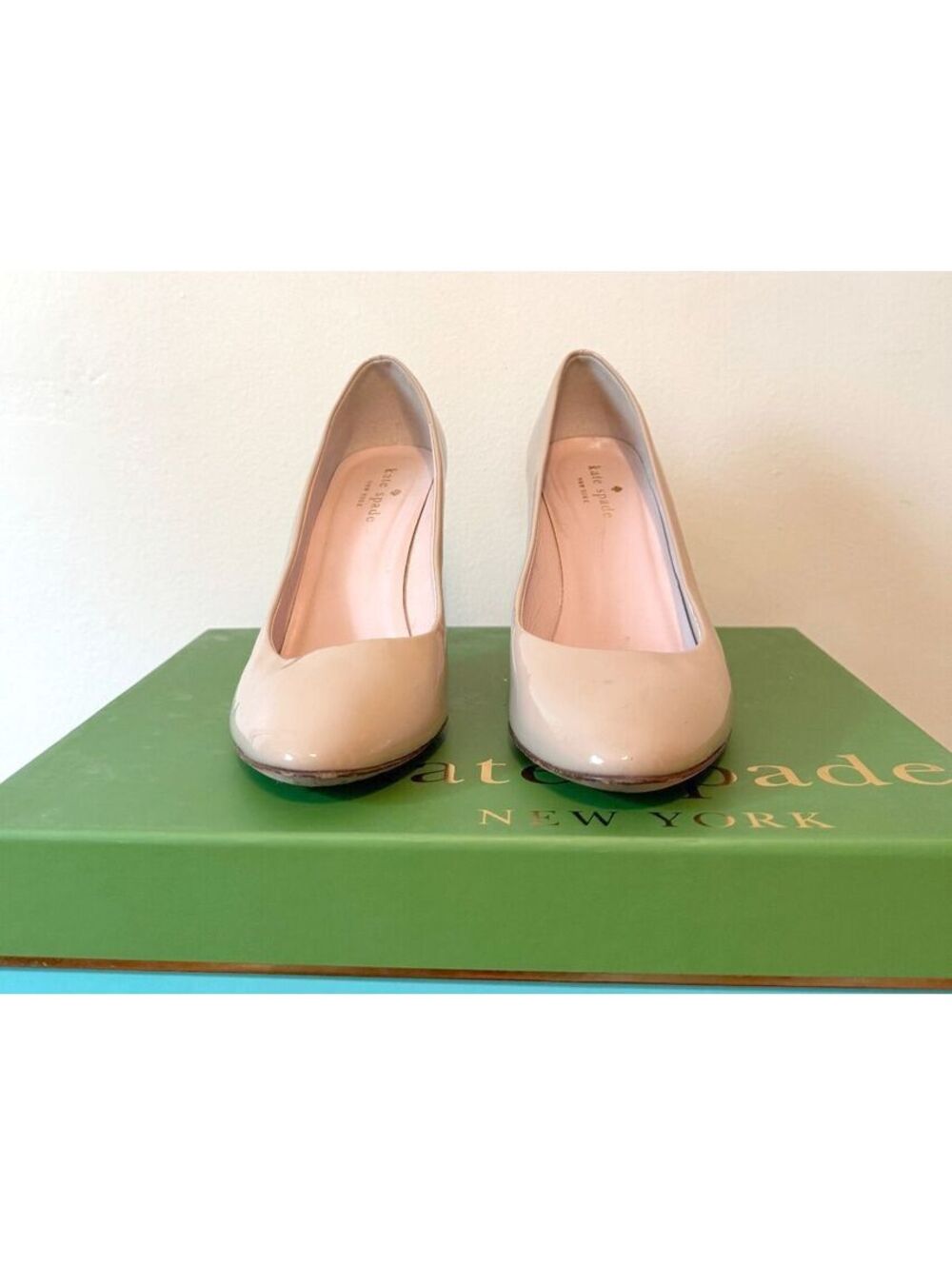 Kate Spade New York Nude Patent Leather Stiletto Pumps โ Size 7.5